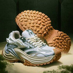 OGR Rattlesnake 3D Hiking Trail Walk Sneaker Chunky Shoes Tan Brown Men's 9.5=12